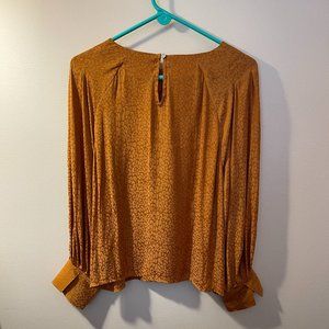 Nine West tonal animal print blouse